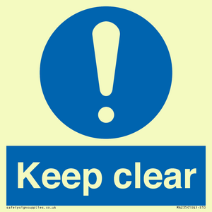 keep clear